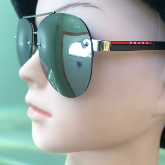 Prada, Women's Grey & Silver Tone No- Rx Sunglasses - Picture 1 of 10